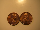 US Coins: 2xBU/Very clean 1964-D pennies