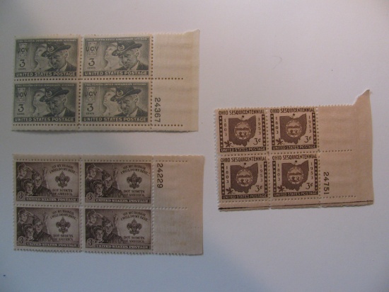 12 Vintage Unused Mint U.S. Stamps