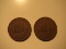 Foreign Coins: 2x 1956 Great Britain 1/2 Pennies