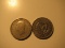 Foreign Coins: 1954 Greece 2 Drachma & 1981 Cyprus 50 unit coins