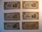 Foreign Currency: 6 various Japan Occupation small currencies