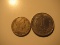 Foreign Coins:  1946 Colombia 5 Centavos & 1960 Argentina 1 Peso