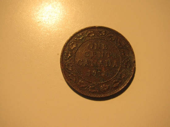 Foreign Coins: WWI 1918 Canada 1 Cent