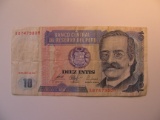 Foreign Currency: Peru 10 Intis