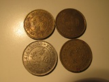 Foreign Coins: 1973,77, 80 & 93 Hong Kong 50 Cents
