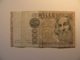 Foreign Currency: Italy 1000 Lire