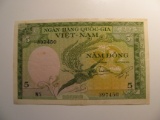 Foreign Currency: Vietnam 5 Dong