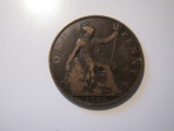 Foreign Coins: WWI 1917 Great Britain 1 Penny