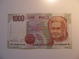 Foreign Currency: Italy 1000 Lire