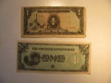 Foreign Currency: 2xJapan Occupation 1 Pesos