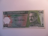Foreign Currency: Guatmala 1 Queztzal