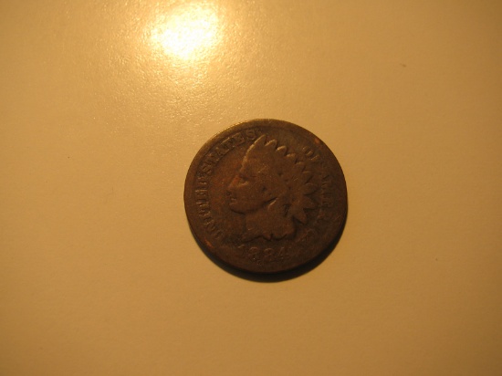 US Coins: 1884 Indian Head