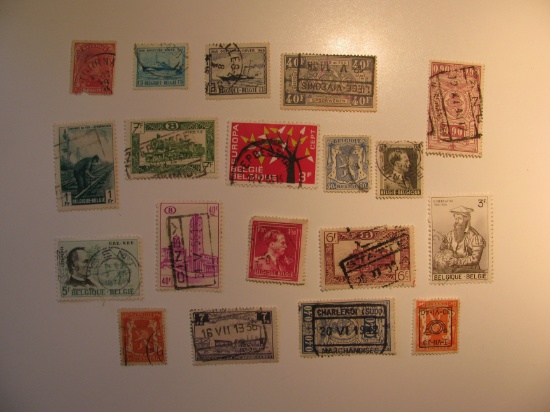 Vintage stamps set of: Belgium & Bulgaria
