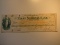 Vintage Check: 1871 First National Bank