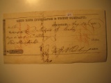 Vintage Check: 1835 Ohio Life Insurance & Trust Company