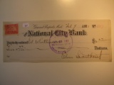 Vintage Check: 1901 First National Bank of Grand Rapids, Mich.