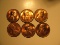 US Coins: 6xBU/Very clean 1973-D pennies