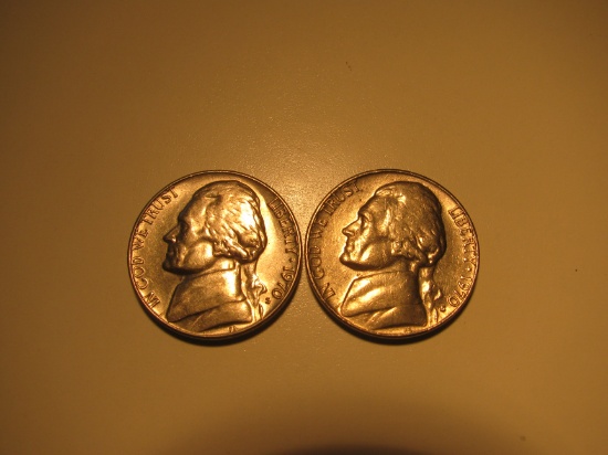 US Coins: 2xClean 1970-S 5 Cents