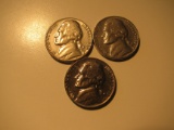 US Coins: 1969-D, 1969-S & 1970-S 5 cents