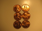US Coins: 6xBU/Very clean 1973-D pennies