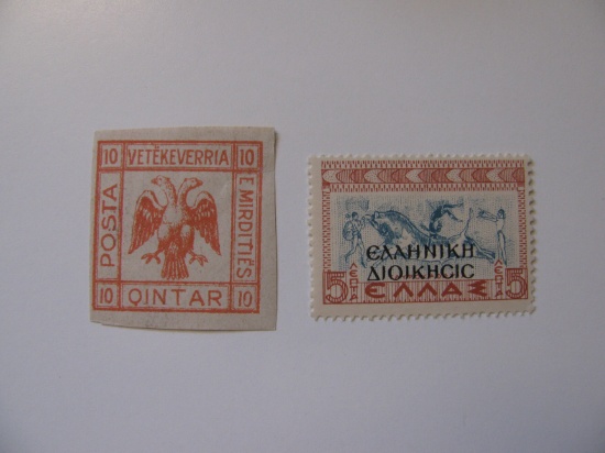 2 Albania Unused  Stamp(s)