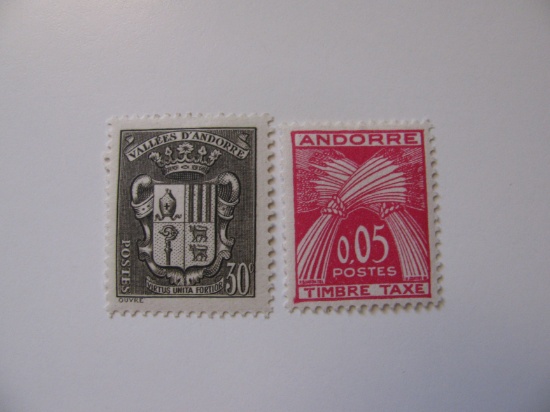 2 Andora Unused  Stamp(s)