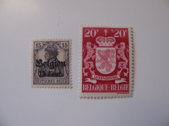 2 Belgium Unused  Stamp(s)