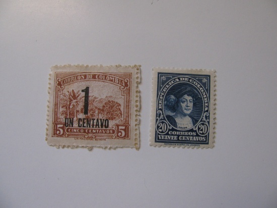 2 Colombia Unused  Stamp(s)