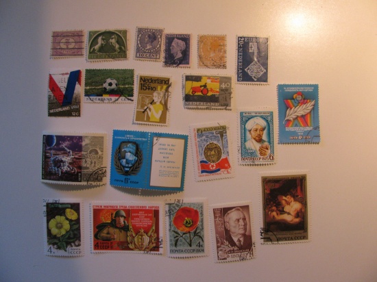 Vintage stamps set of: Netherlands & Russia / USSR