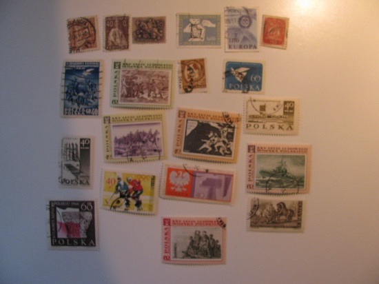 Vintage stamps set of: Poland & Portugal