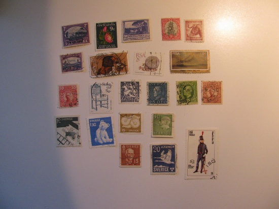 Vintage stamps set of: Sweden & South Africa
