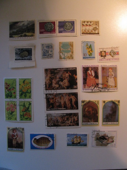 Vintage stamps set of: Yugoslavia & Sao Tome