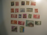 Vintage stamps set of: Latvia, Kuwait & Laos