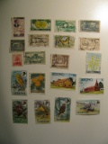 Vintage stamps set of: Lebanon & Lesotho