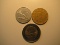 Foreign Coins:  Italy 1956 10, 1978 200 + 1986 500 Lires