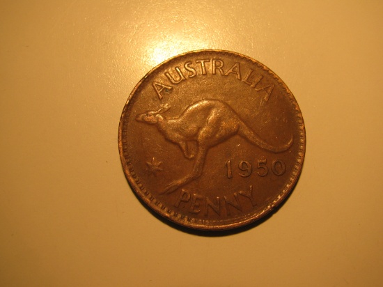 Foreign Coins: 1950 Australia Penny