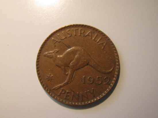 Foreign Coins: 1952 Australia Penny