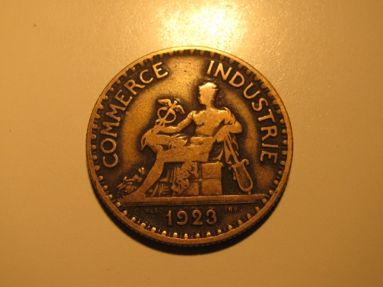 Foreign Coins: 1923 France 2 Francs