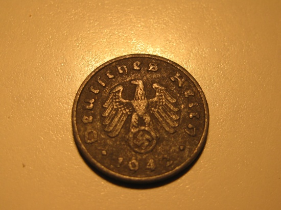 Foreign Coins: WWII 1942 Nazi Germany 1 Pfennig