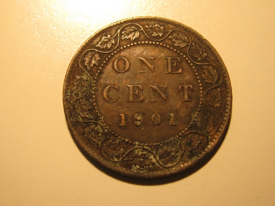 Foreign Coins: 1901 Canada Cent