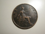 Foreign Coins: 1901 Great Britain Queen Victoria Penny