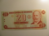 Foreign Currency: Nicaragua 20 Cordobas (UNC)