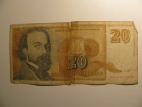 Foreign Currency: 1994 Yugoslavia 20 Dinara