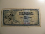Foreign Currency: 1981 Yugoslavia 50 Dinara