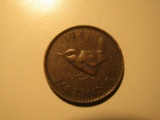 Foreign Coins: WWII 1941 Great Britain Farthing