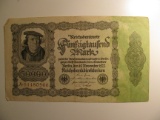 Foreign Currency: 1922 Germany 50,000 Mark