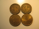 Foreign Coins:  Hong Kong 1948, 1949, 1978 & 1979 10 Cents
