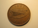 Foreign Coins:  1965 Ireland 1 Pence