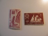 2 St. Pierre & Miquelon Unused  Stamp(s)