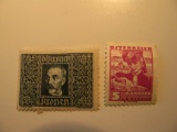 2 Austria Unused  Stamp(s)